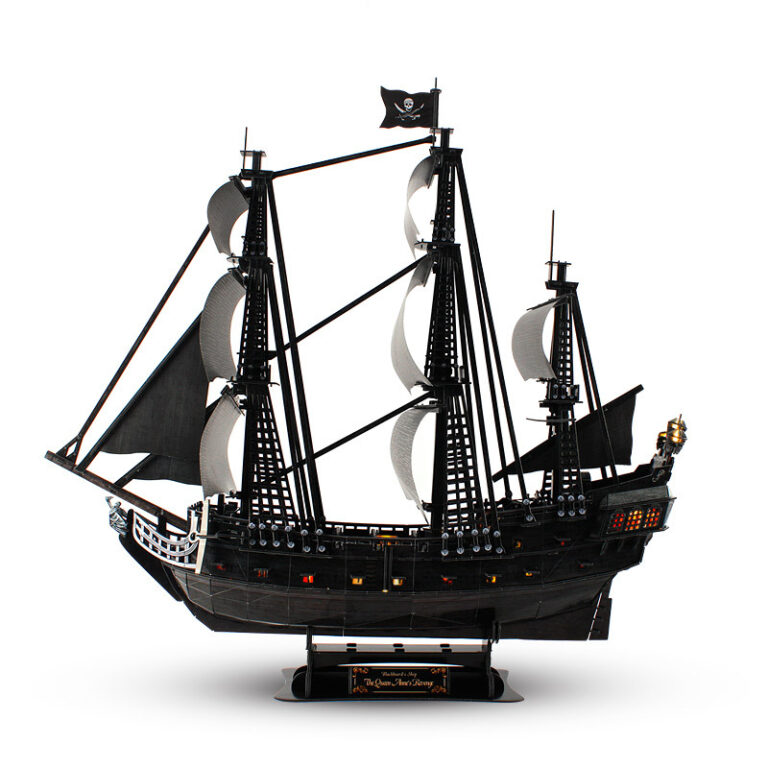 CubicFun Queen Anne’s Revenge Ship 3D Puzzles With LED Light L520h ...