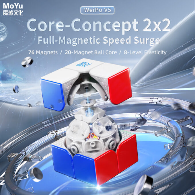 MoYu WeiPo V5 2x2 UV Ball Core (20-Magnets) - Image 2